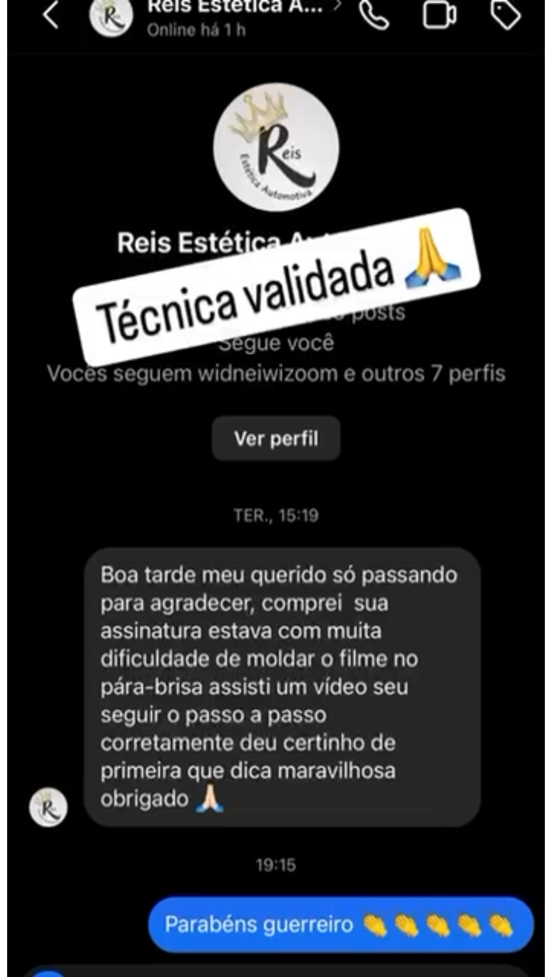 Depoimento de Aluno 1